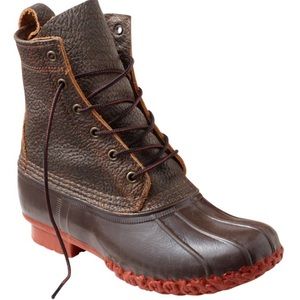 Women’s 8” Bison Red Soled Bean Boots